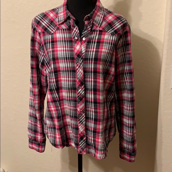 Shyanne western cut ladies shirt. L/XL - Picture 3 of 7